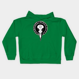 Raven Skull: The Spirit of the Night Kids Hoodie